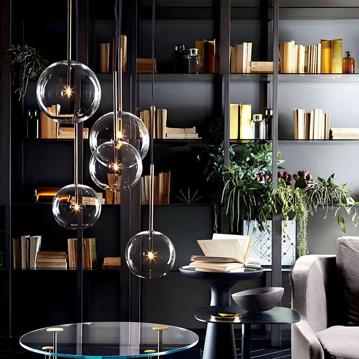 Modern Glass Ball Pendant Light
