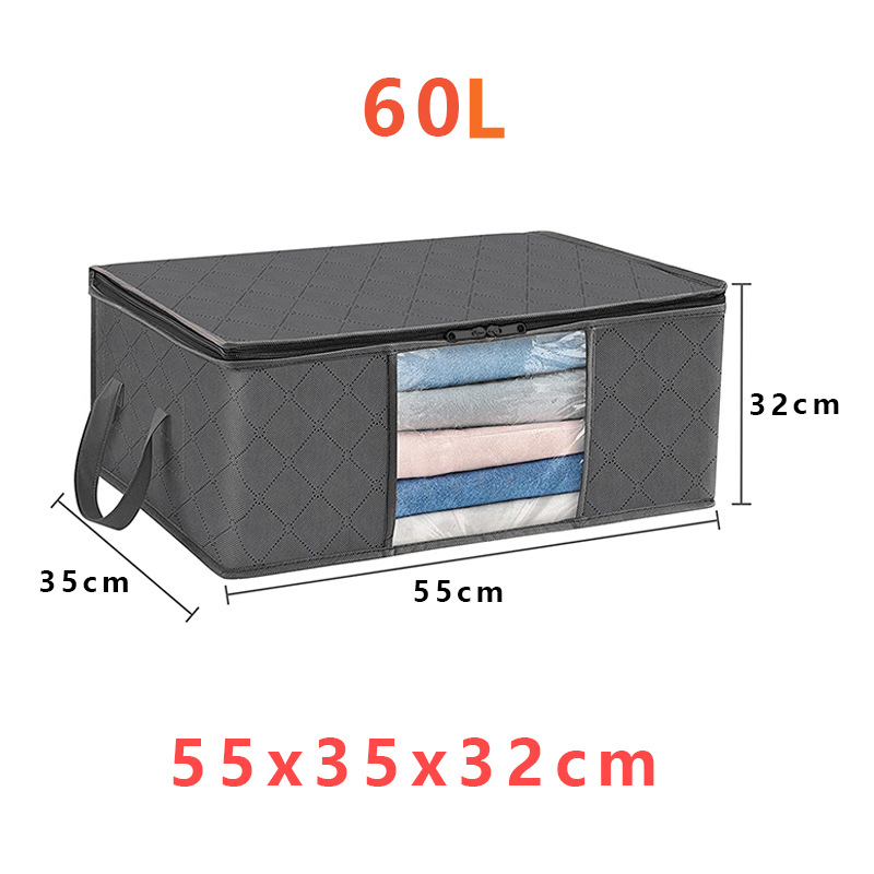 Collapsible Closet Storage Containers with Clear View Lids