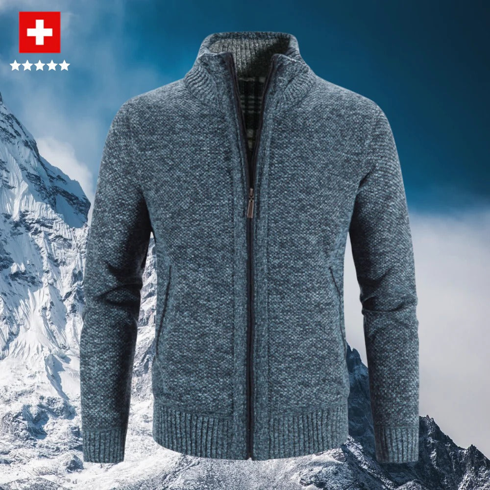 Warm Cozy Mens Cardigan Sweater