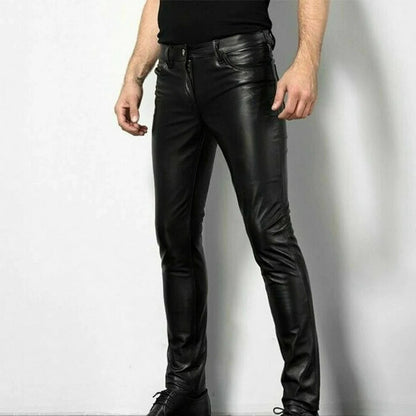 Classic Genuine Leather Pants - Pexav