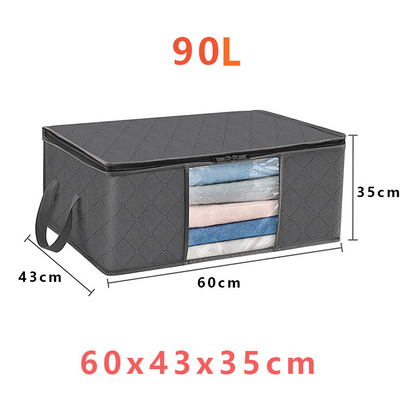 Collapsible Closet Storage Containers with Clear View Lids