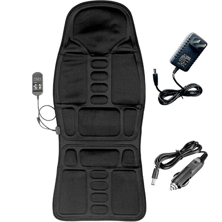 Therapeutic Massage Seat Pad With Heat Neck Support Cushion