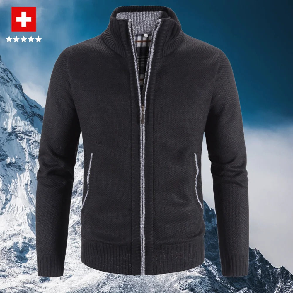 Warm Cozy Mens Cardigan Sweater - Pexav