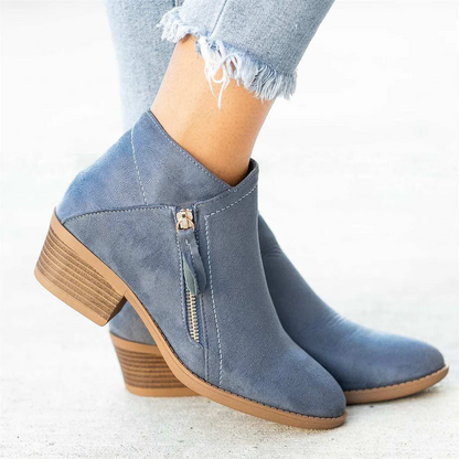 Comfortable Women's Leather Ankle Boots