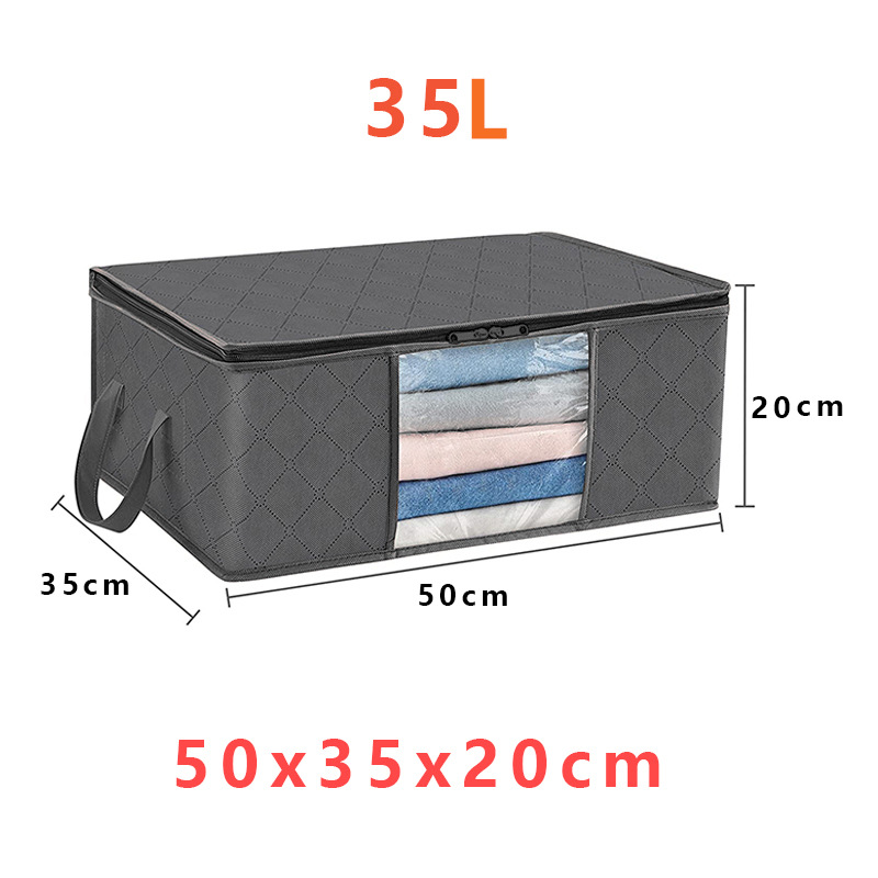 Collapsible Closet Storage Containers with Clear View Lids