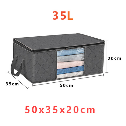 Collapsible Closet Storage Containers with Clear View Lids