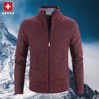 Warm Cozy Mens Cardigan Sweater
