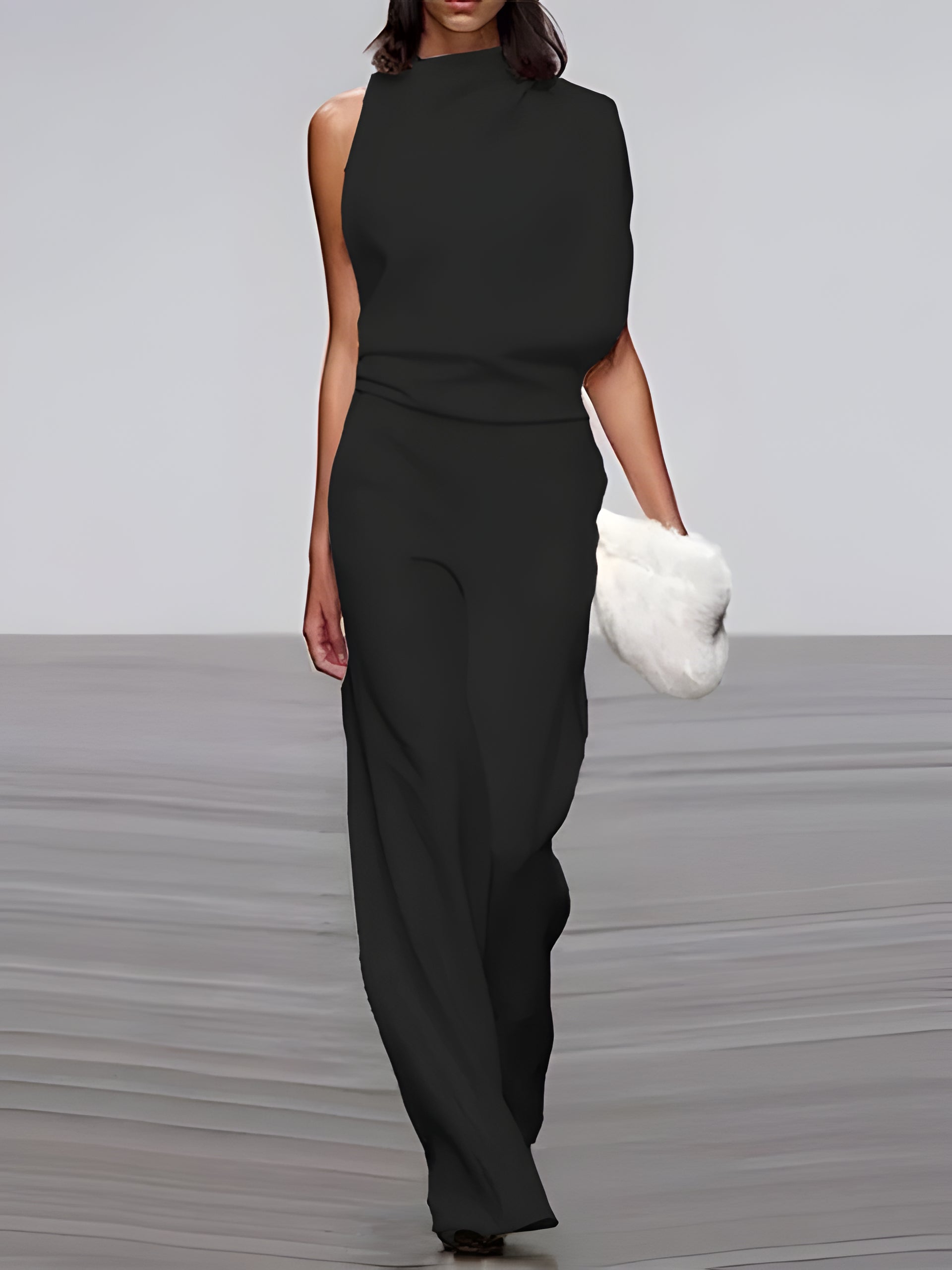 Women's Sleeveless Wide Leg Jumpsuit - Pexav