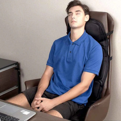 Therapeutic Massage Seat Pad With Heat Neck Support Cushion