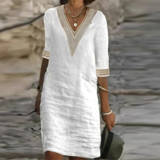 Chic Cotton Sundress For Ladies - Pexav