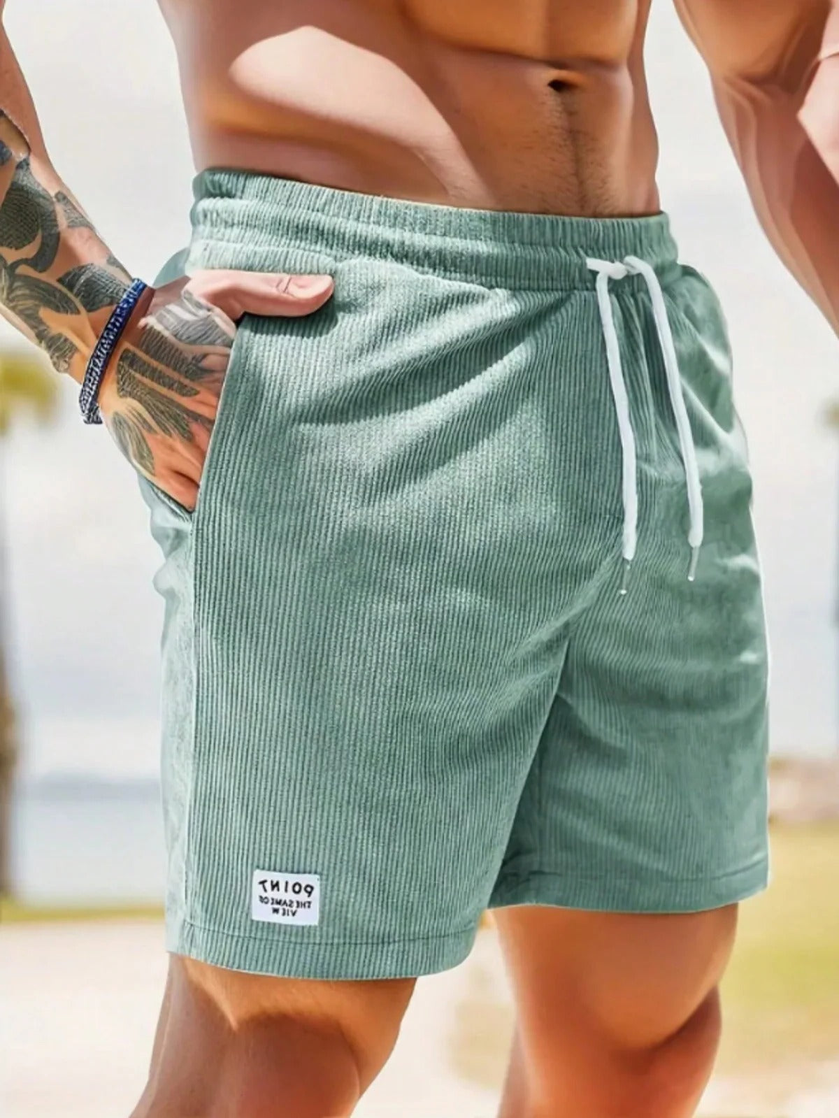 Casual Textured Comfort Shorts