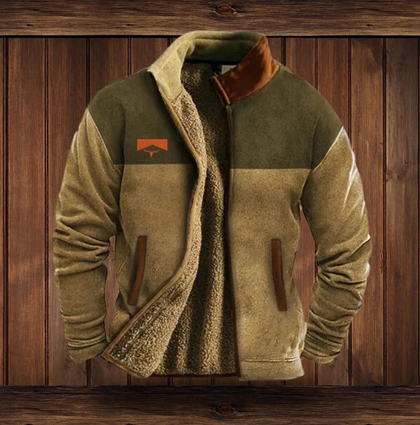 Warm Waterproof Mens Fleece Coat - Pexav