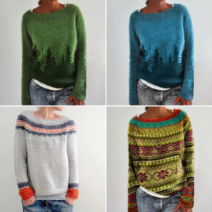 Vintage Ladies Crew Neck Sweater