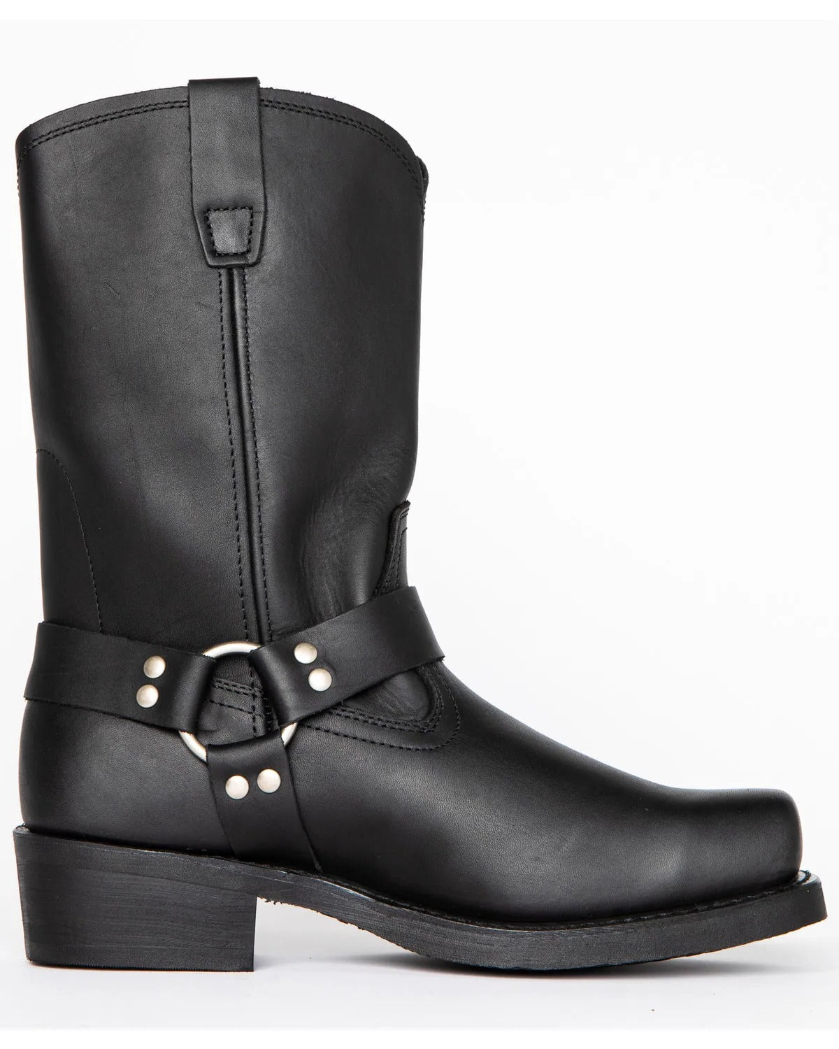Tall Black Leather Work Boot - Pexav