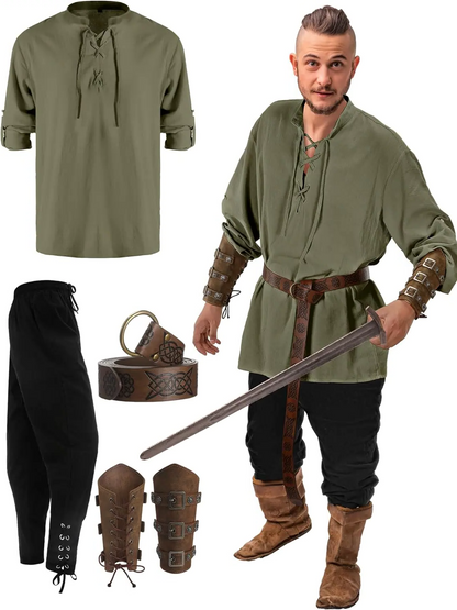 Authentic 4 Piece Pirate Mens Costume