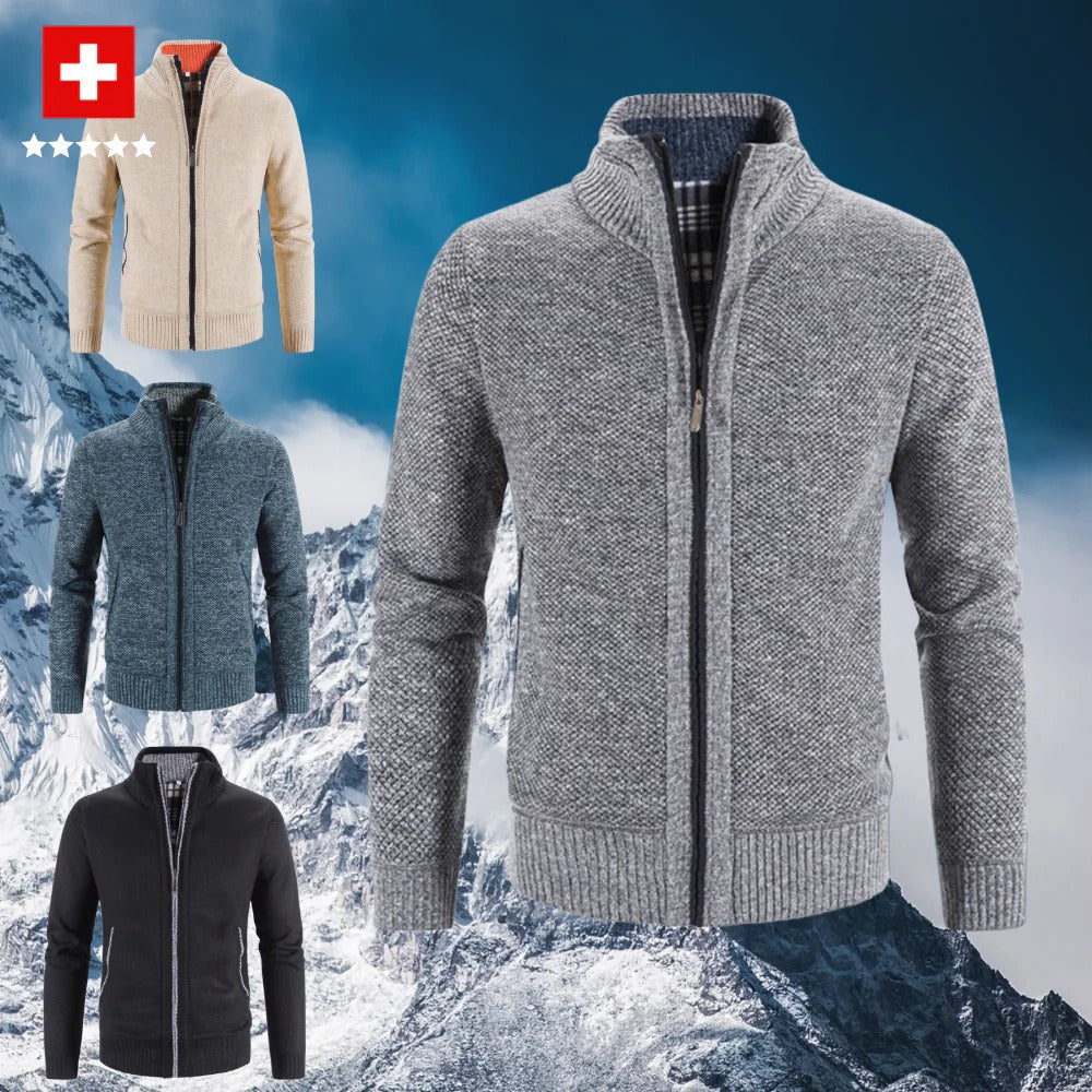 Warm Cozy Mens Cardigan Sweater
