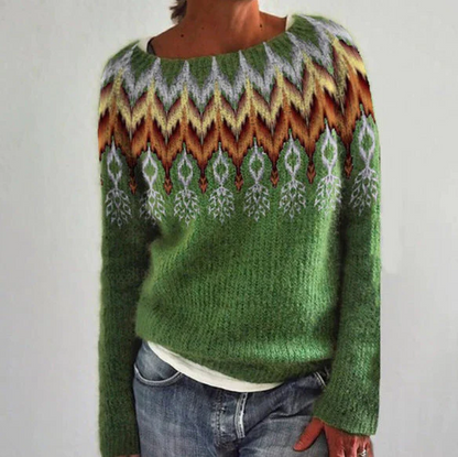 Vintage Ladies Crew Neck Sweater