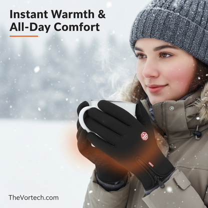 Warm Waterproof Gloves for Skiing and Winter Sports