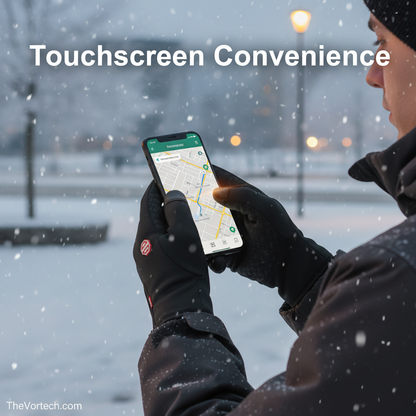 Warm Waterproof Gloves for Skiing and Winter Sports
