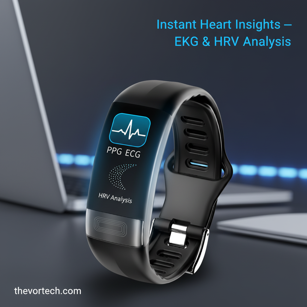Accurate Fitness Tracker Watch with EKG & Heart Rate