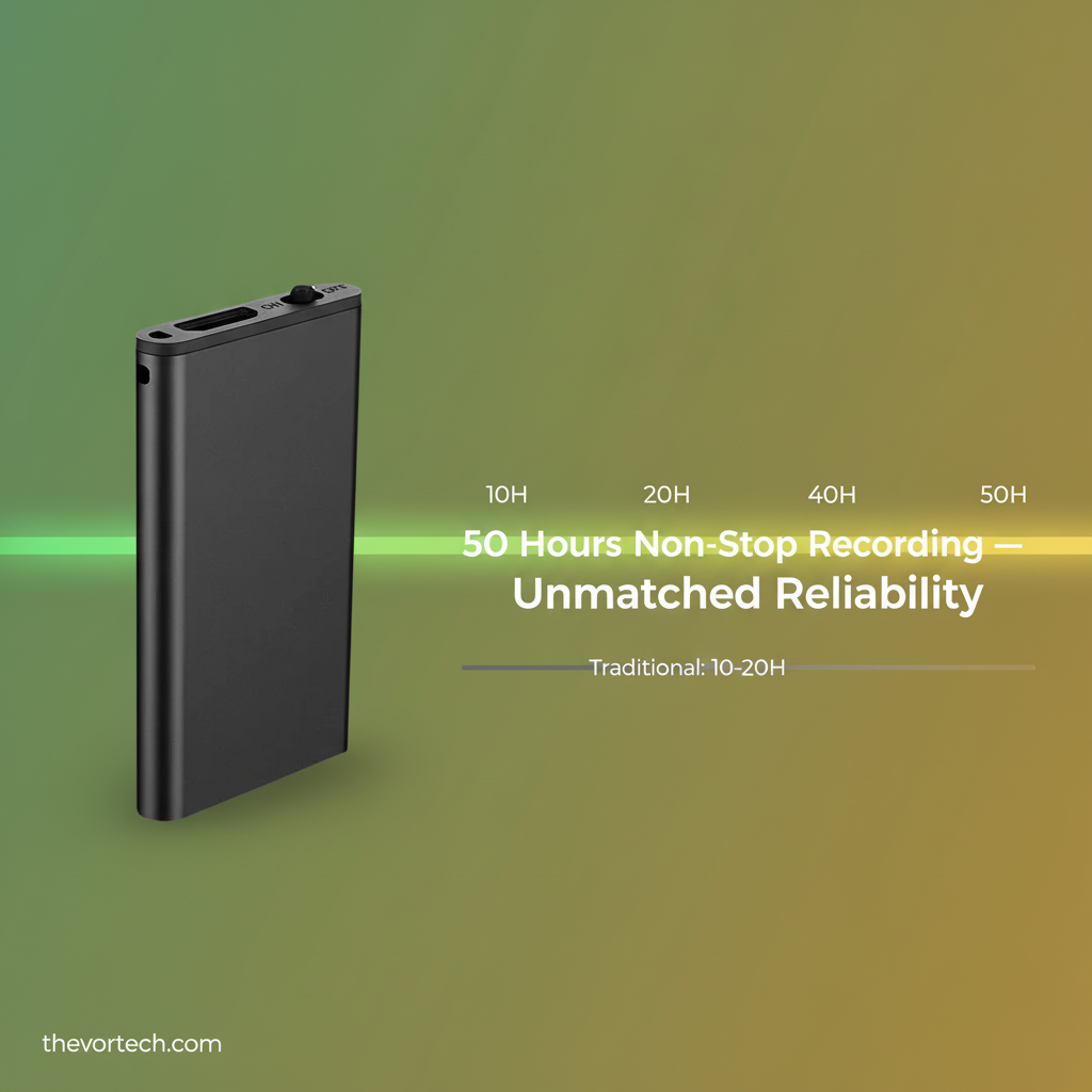 Compact Handsfree Digital Voice Recorder