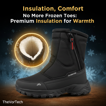 Warm Waterproof Men's Winter Snow Boots