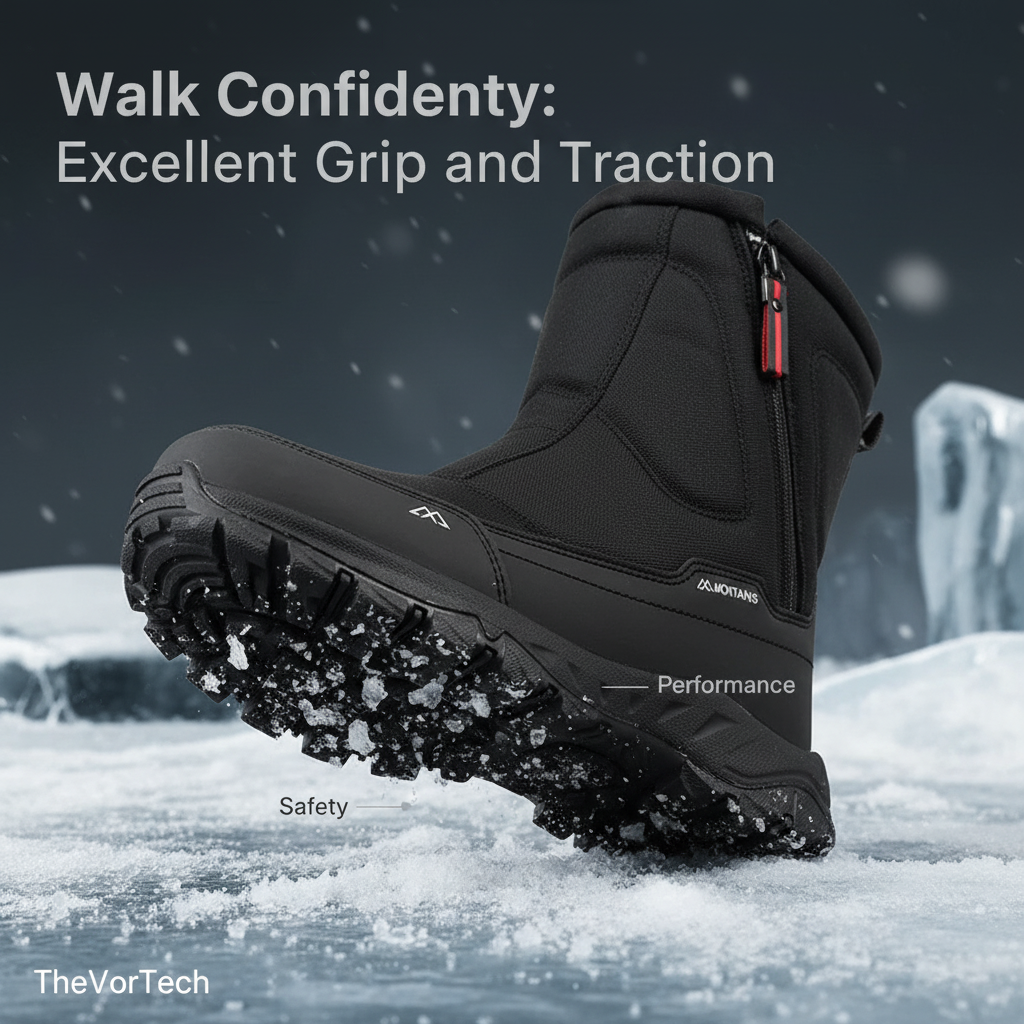 Warm Waterproof Men's Winter Snow Boots