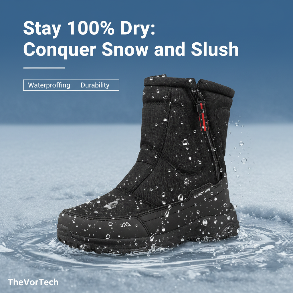 Warm Waterproof Men's Winter Snow Boots