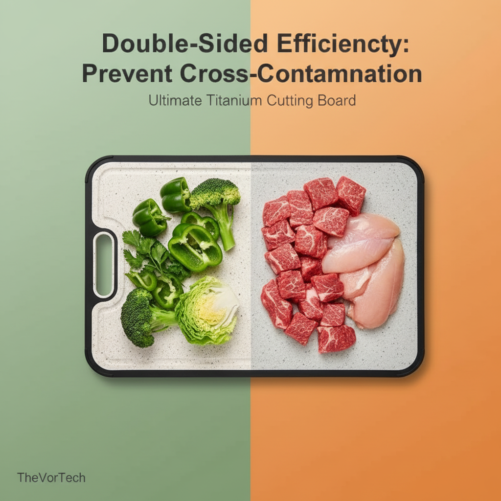 Durable Kitchen Cutting Board with Easy Clean Surface