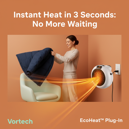 Compact Energy Saving Wall Heater with Digital Control