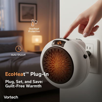 Compact Energy Saving Wall Heater with Digital Control
