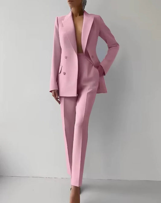 Women's Professional Two Piece Pantsuit - Pexav