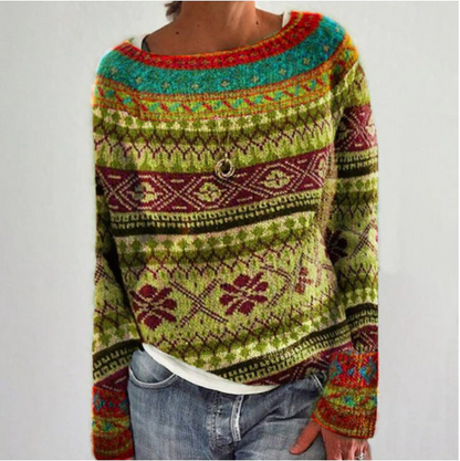 Vintage Ladies Crew Neck Sweater