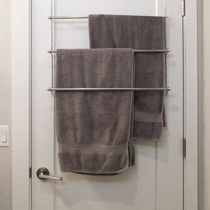Space Saving Door Towel Rack Organizer