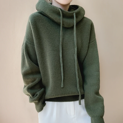 Soft Merino Wool Turtleneck Sweater for Women