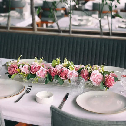 Transparent Glass Floral Vase