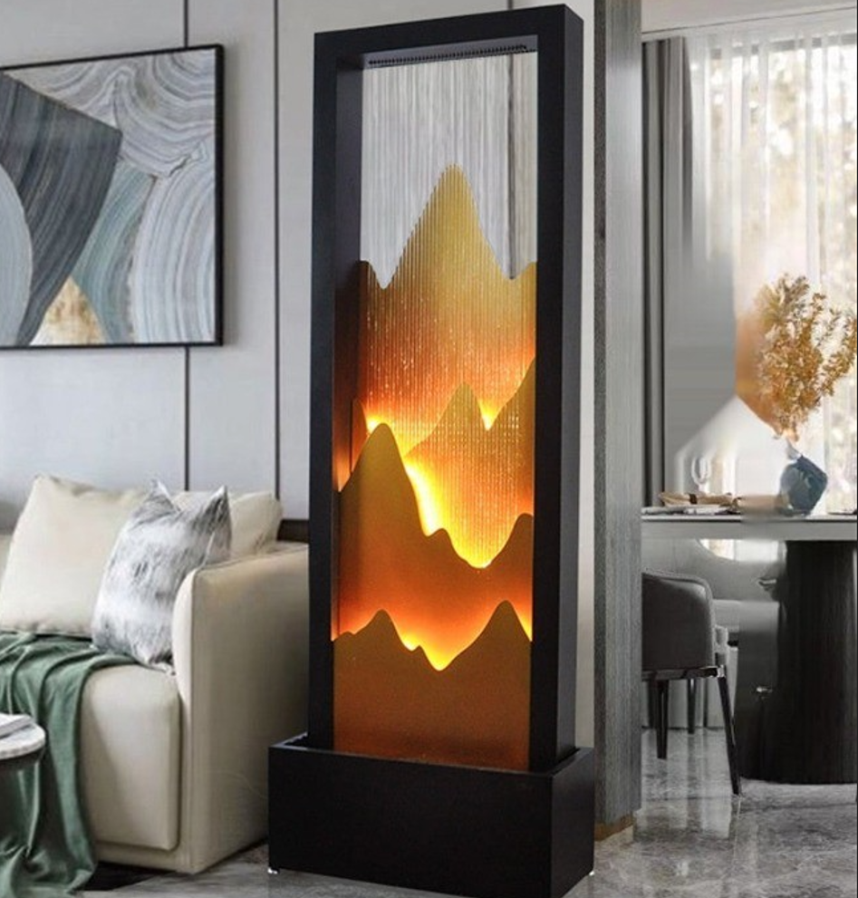 Indoor Fountain Water Feature Floor Lamp - Pexav