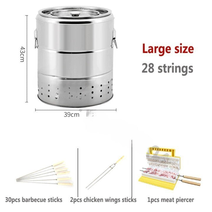Portable Outdoor Stainless Steel BBQ Camping Grill