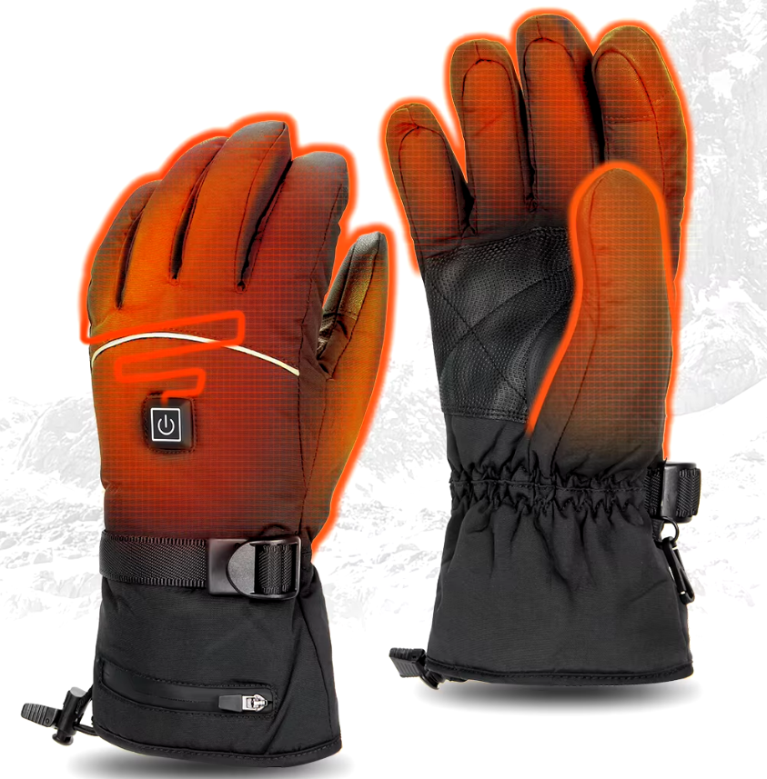 Warm Insulated Water Resistant Heated Gloves - Pexav