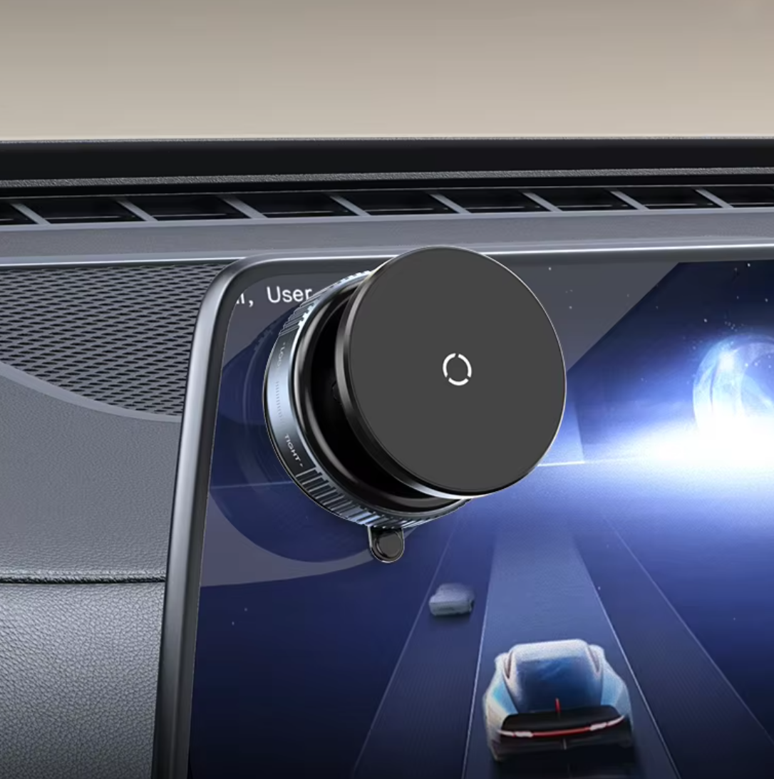 Adjustable Phone Car Mount with Strong Magnet Grip - Pexav