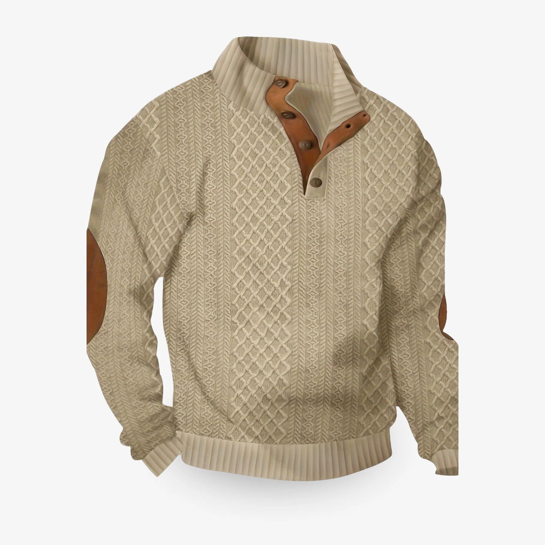 Cozy Classic Men's Crew Neck Sweater - Pexav
