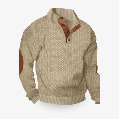Cozy Classic Men's Crew Neck Sweater - Pexav