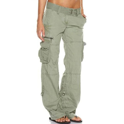 Practical Women's Pants With Multiple Pockets