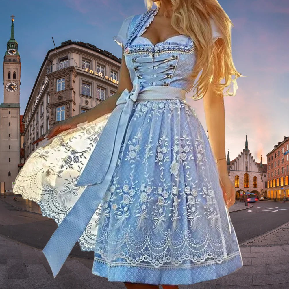 Traditional German Beer Maid Dress - Pexav