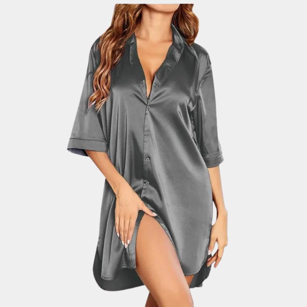 Soft Cozy Women's Nightwear Gown - Pexav
