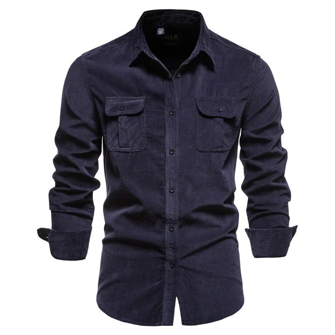 Rugged Cotton Button Down Shirt