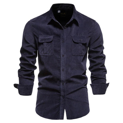 Rugged Cotton Button Down Shirt