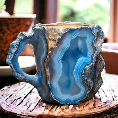 Sparkling Gemstone Ceramic Coffee Mugs