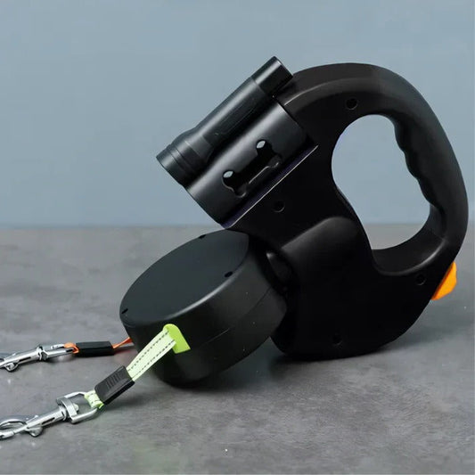 Reflective Pet Leash with LED – Tangle Free Swivel Harness - Pexav