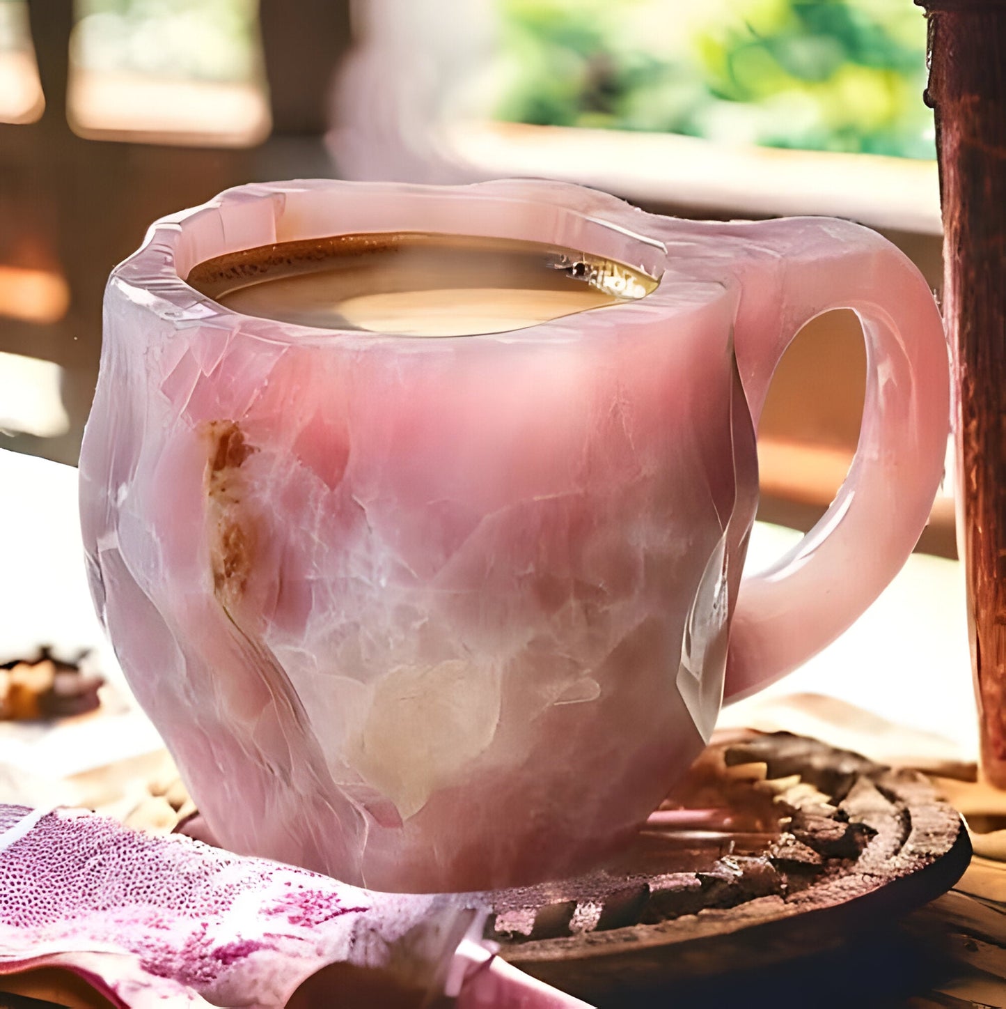 Sparkling Gemstone Ceramic Coffee Mugs